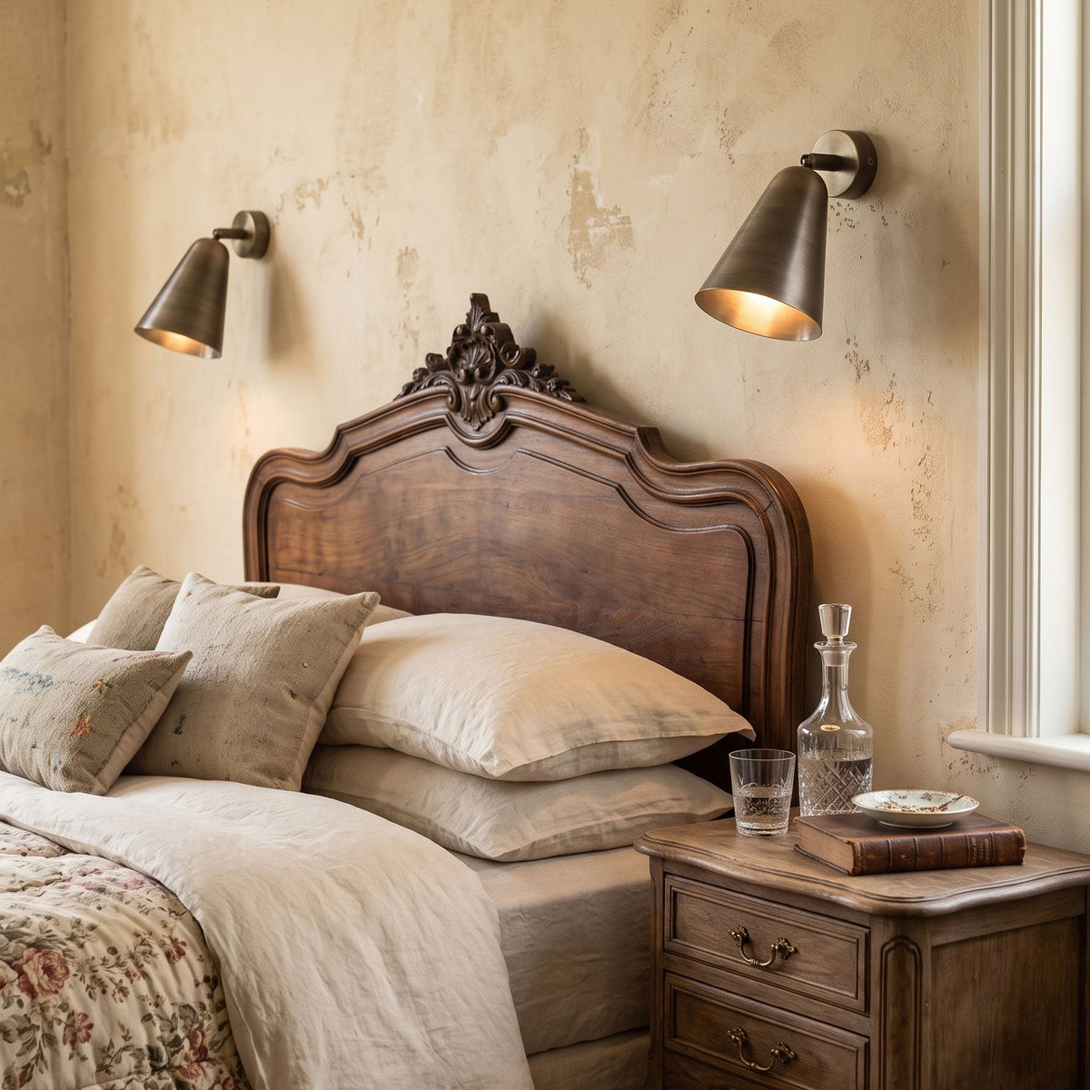 Maelis Funnel Wall Sconce in a room setting