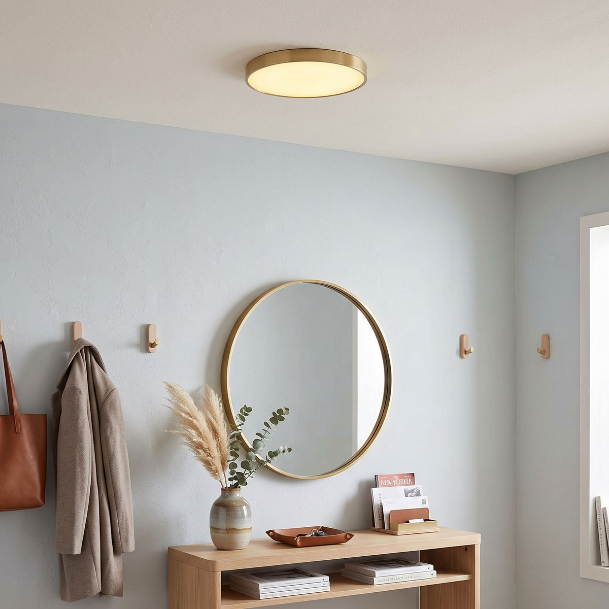 Oakhaven Flush Mount Ceiling Light in a room setting